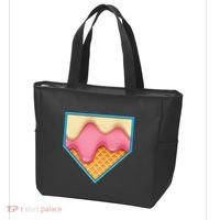 Home Plate Drip Ice Cream Dripping Softball & Baseball Tote Bag thumb 3