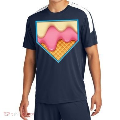 Home Plate Drip Ice Cream Dripping Softball & Baseball Soccer Jersey