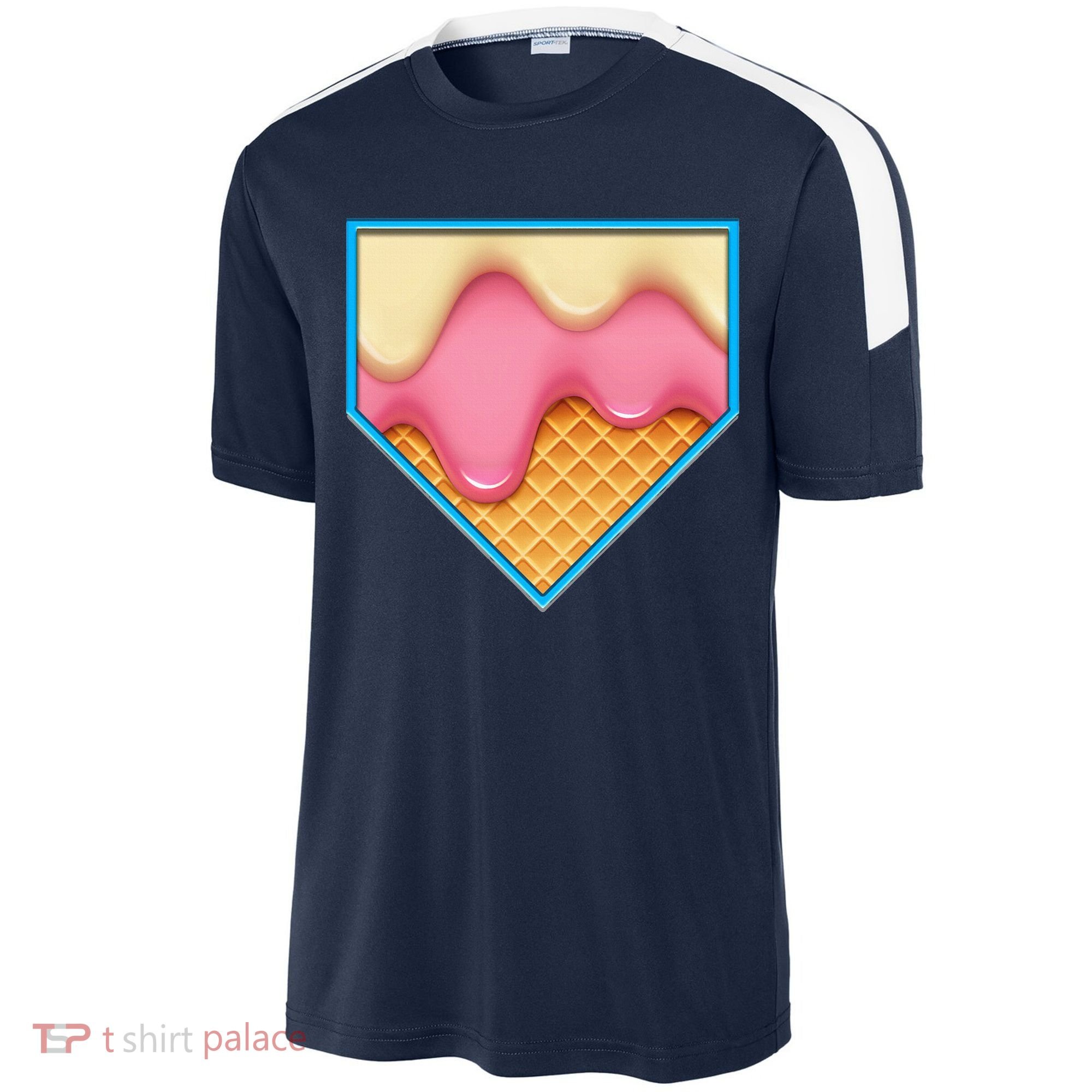 Home Plate Drip Ice Cream Dripping Softball & Baseball Sport-Tek Competitor United Soccer Jersey