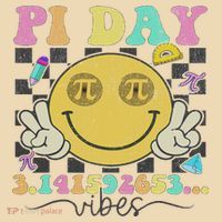 Happy Pi Day 3. 14 Vibes Cute Smile Face Pi Day Tote Bag thumb 4