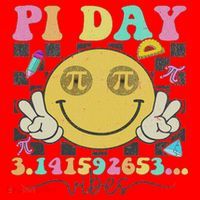 Happy Pi Day 3. 14 Vibes Cute Smile Face Pi Day Santa Hat thumb 1