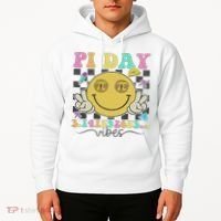 Happy Pi Day 3. 14 Vibes Cute Smile Face Pi Day Hoodie thumb 2