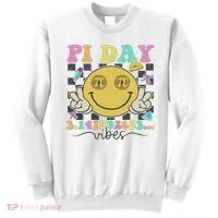 Happy Pi Day 3. 14 Vibes Cute Smile Face Pi Day Sweatshirt thumb 0