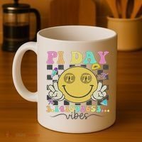 Happy Pi Day 3. 14 Vibes Cute Smile Face Pi Day Coffee Mug thumb 4