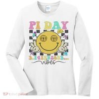 Happy Pi Day 3. 14 Vibes Cute Smile Face Pi Day Women's Long Sleeve Shirt thumb 0