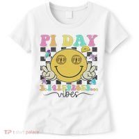 Happy Pi Day 3. 14 Vibes Cute Smile Face Pi Day Women's T-Shirt thumb 0