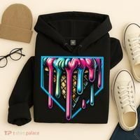 Home Plate Drip Ice Cream Softball & Baseball Hoodie thumb 4