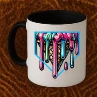 Home Plate Drip Ice Cream Softball & Baseball Coffee Mug thumb 2