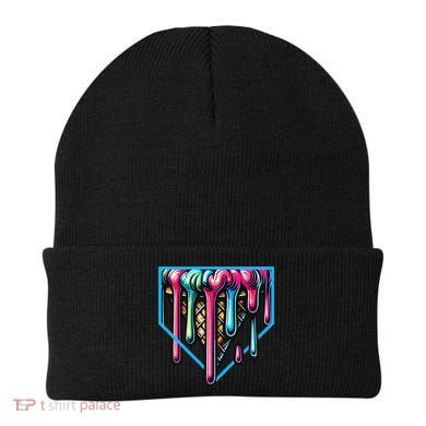 Home Plate Drip Ice Cream Softball & Baseball Beanie