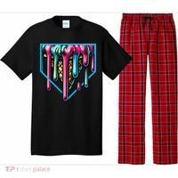Home Plate Drip Ice Cream Softball & Baseball Pajama Set thumb 0