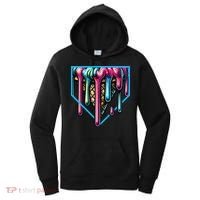 Home Plate Drip Ice Cream Softball & Baseball Women's Hoodie thumb 0