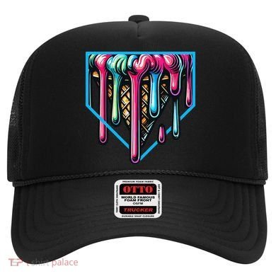 Home Plate Drip Ice Cream Softball & Baseball Hat