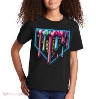 Home Plate Drip Ice Cream Softball & Baseball Kids T-Shirt thumb 2