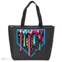 Home Plate Drip Ice Cream Softball & Baseball Tote Bag thumb 0