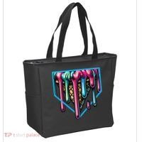 Home Plate Drip Ice Cream Softball & Baseball Tote Bag thumb 2