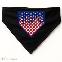 Home Plate Drip Ice Cream Softball & Baseball USA-Made Doggie Bandana thumb 0