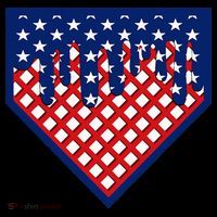 Home Plate Drip Ice Cream Softball & Baseball USA-Made Doggie Bandana thumb 2