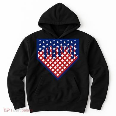 Home Plate Drip Ice Cream Softball & Baseball Hoodie
