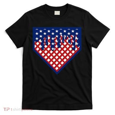 Home Plate Drip Ice Cream Softball & Baseball T-Shirt