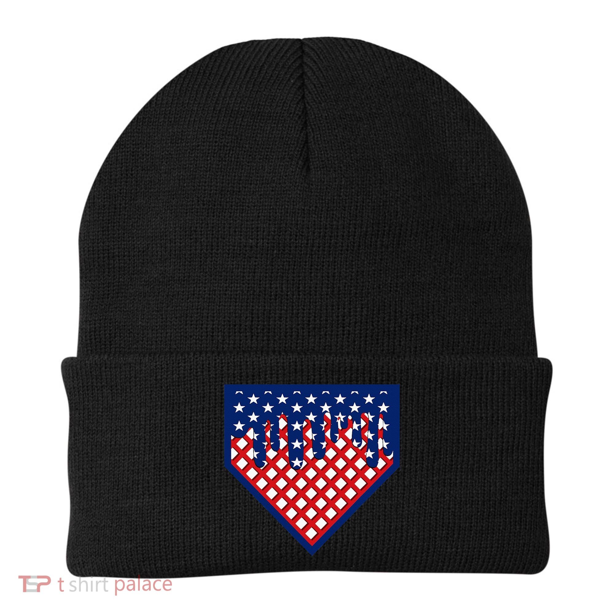 Home Plate Drip Ice Cream Softball & Baseball Beanie