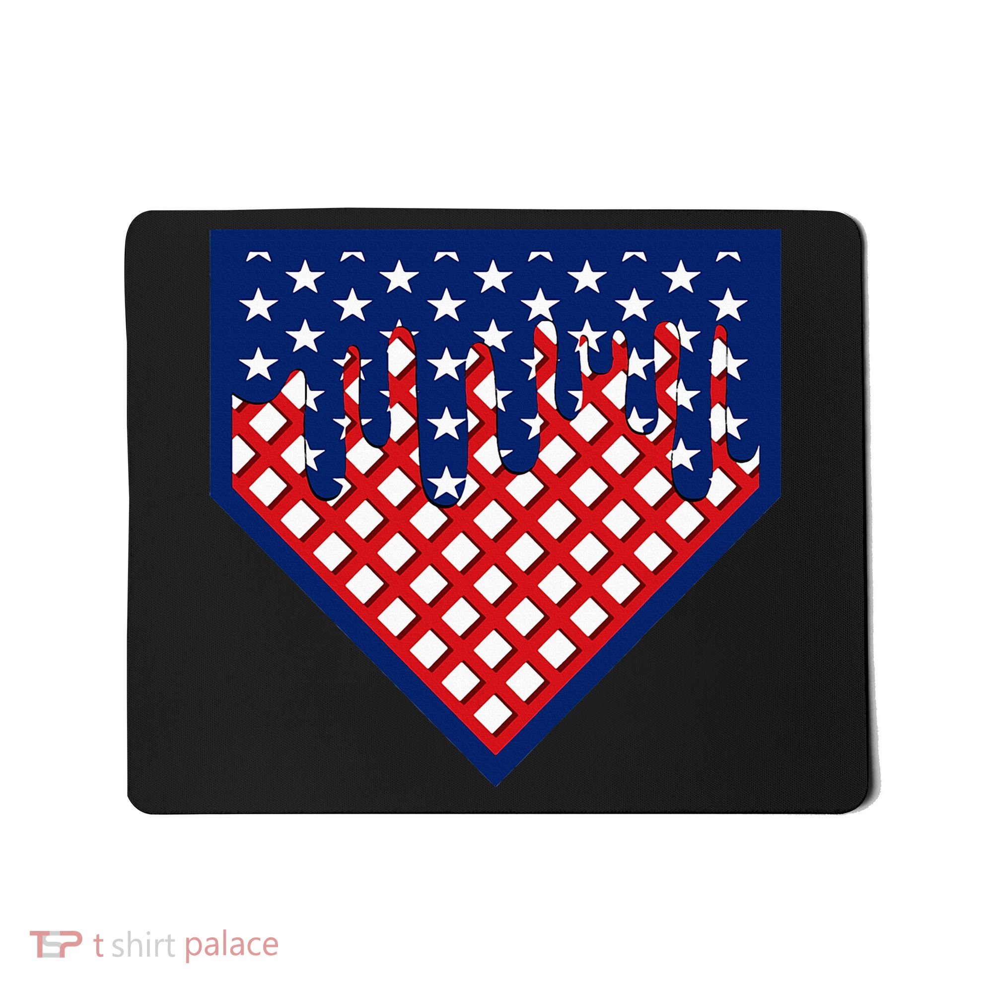 Home Plate Drip Ice Cream Softball & Baseball Mousepad
