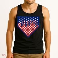 Home Plate Drip Ice Cream Softball & Baseball Tank Top thumb 3