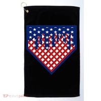 Home Plate Drip Ice Cream Softball & Baseball Golf Towel thumb 0