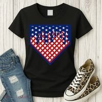 Home Plate Drip Ice Cream Softball & Baseball Women's T-Shirt thumb 3