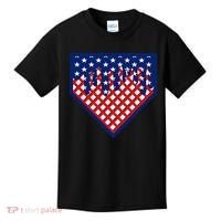 Home Plate Drip Ice Cream Softball & Baseball Kids T-Shirt thumb 0