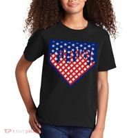 Home Plate Drip Ice Cream Softball & Baseball Kids T-Shirt thumb 2