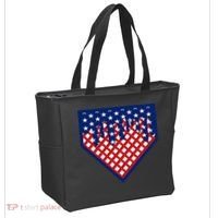 Home Plate Drip Ice Cream Softball & Baseball Tote Bag thumb 2