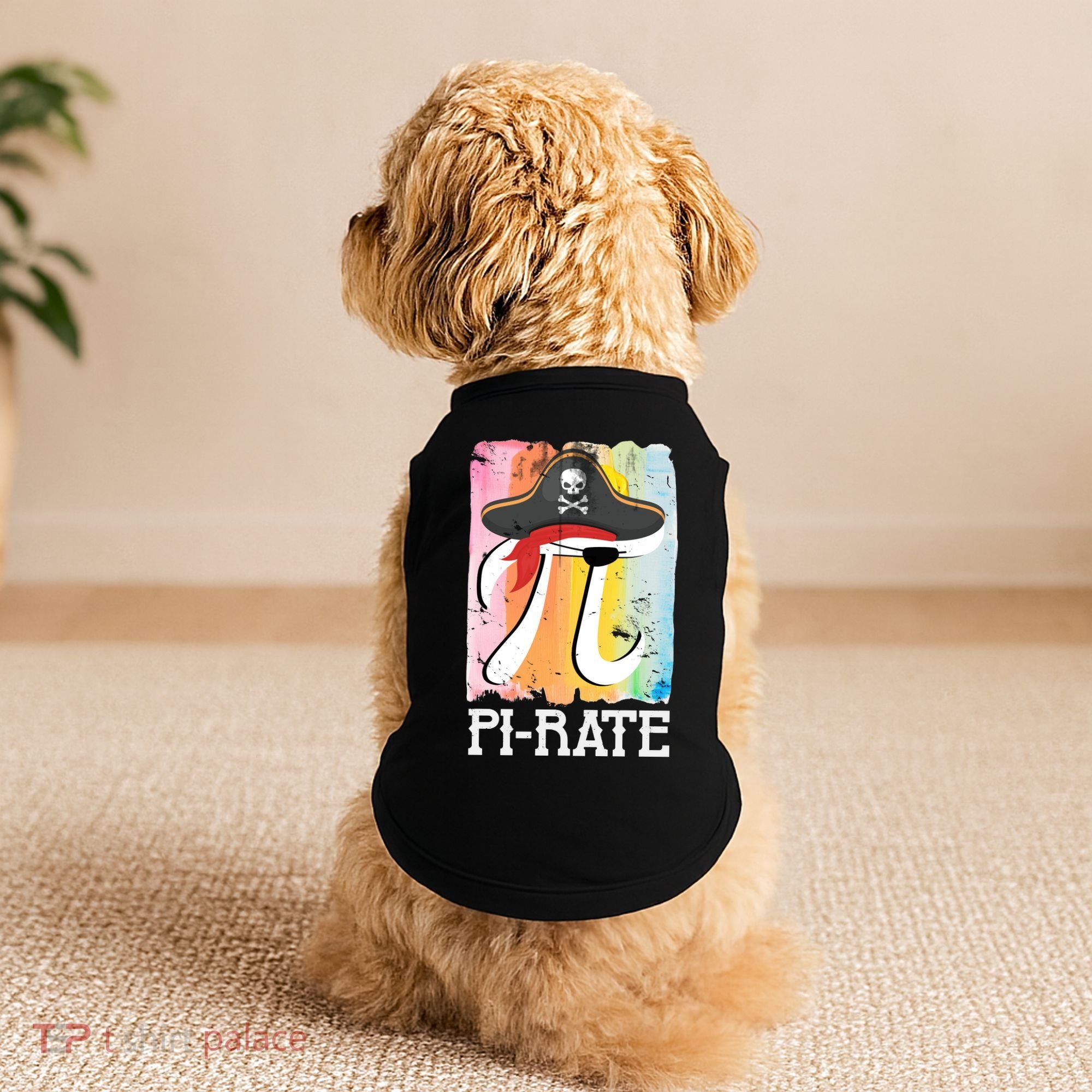 Happy Pi Day Funny Pirate Doggie Tank