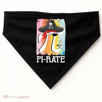 Happy Pi Day Funny Pirate USA-Made Doggie Bandana