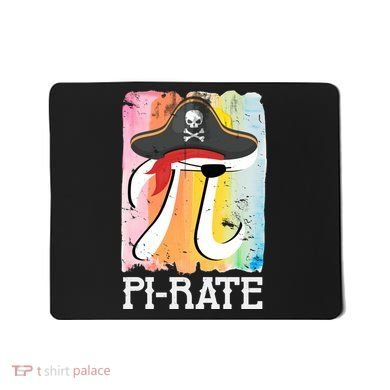 Happy Pi Day Funny Pirate Mousepad