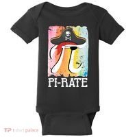 Happy Pi Day Funny Pirate Baby Bodysuit thumb 0