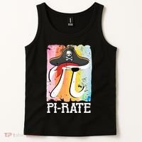 Happy Pi Day Funny Pirate Tank Top thumb 2