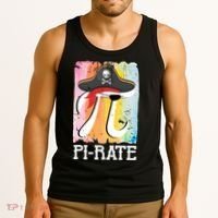 Happy Pi Day Funny Pirate Tank Top thumb 3