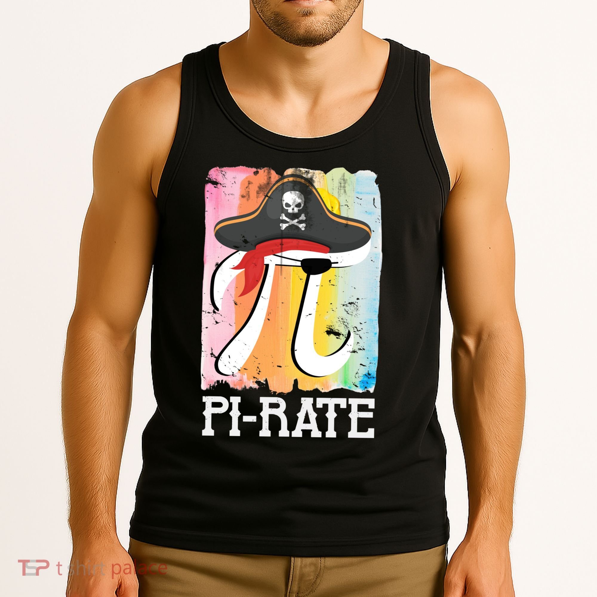 Happy Pi Day Funny Pirate Tank Top