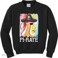 Happy Pi Day Funny Pirate Kids Sweatshirt thumb 0