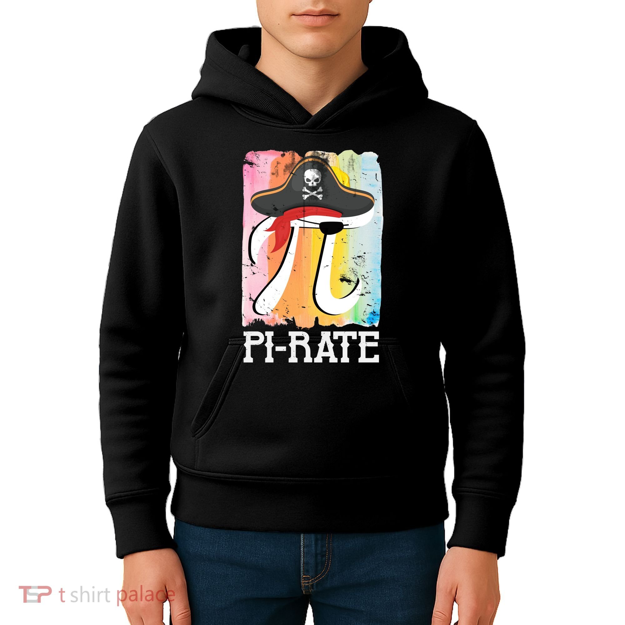 Happy Pi Day Funny Pirate Kids Hoodie