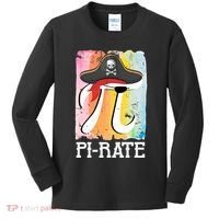 Happy Pi Day Funny Pirate Kids Long Sleeve Shirt thumb 0
