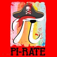Happy Pi Day Funny Pirate Santa Hat thumb 1