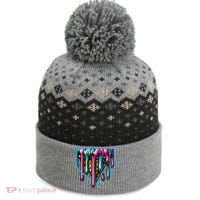 Home Plate Drip Ice Cream Softball & Baseball The Baniff Cuffed Pom Beanie thumb 0