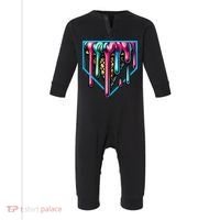 Home Plate Drip Ice Cream Softball & Baseball Infant Fleece One Piece thumb 0
