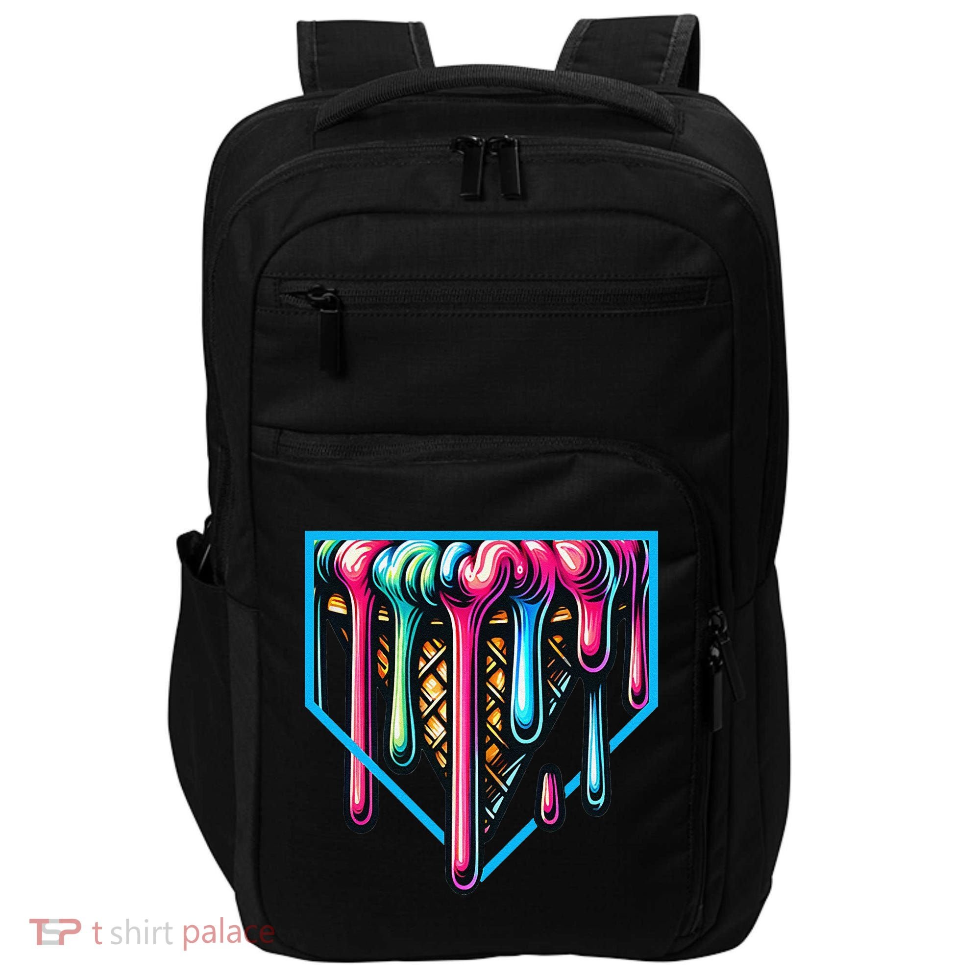Home Plate Drip Ice Cream Softball & Baseball Impact Tech Backpack