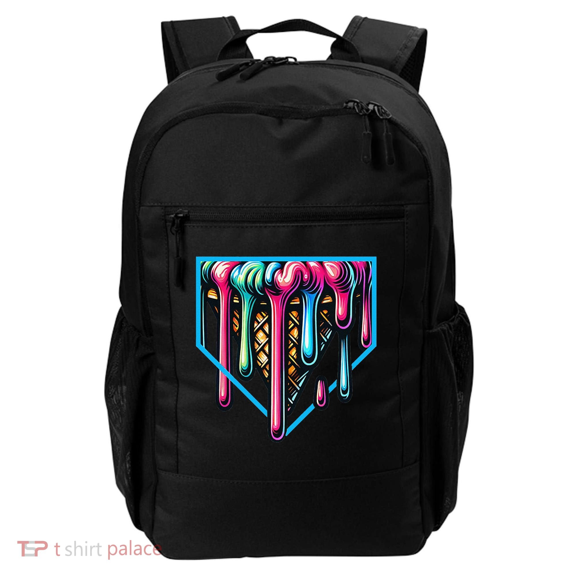 Home Plate Drip Ice Cream Softball & Baseball Backpack