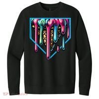 Home Plate Drip Ice Cream Softball & Baseball V.I.T. Fleece Crew Sweatshirt thumb 0