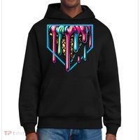 Home Plate Drip Ice Cream Softball & Baseball District V.I.T. Heavyweight Hoodie thumb 0