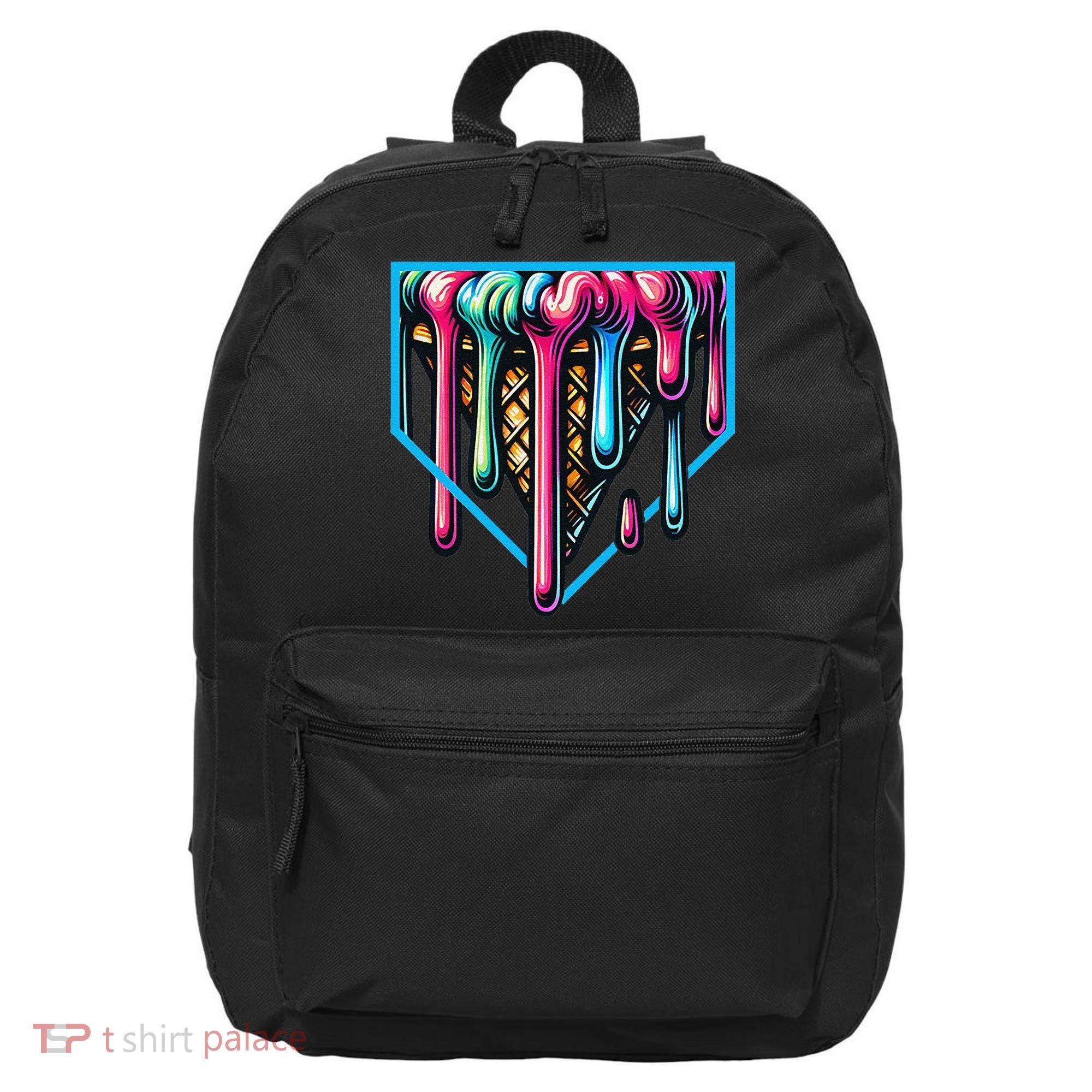 Home Plate Drip Ice Cream Softball & Baseball 16 in Basic Backpack