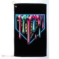 Home Plate Drip Ice Cream Softball & Baseball Golf Towel thumb 0